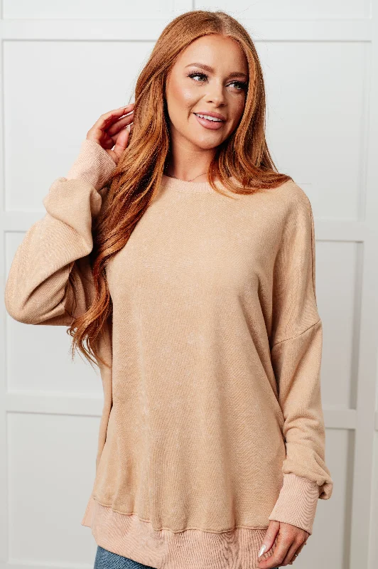 Hazel Blues® | No Plain Jane Oversized Sweatshirt in Khaki Hoodie with Cuffed Sleeves Snug Secure Hazel Blues® | No Plain Jane Oversized Sweatshirt in Khaki Hoodie with Cuffed Sleeves Snug Secure