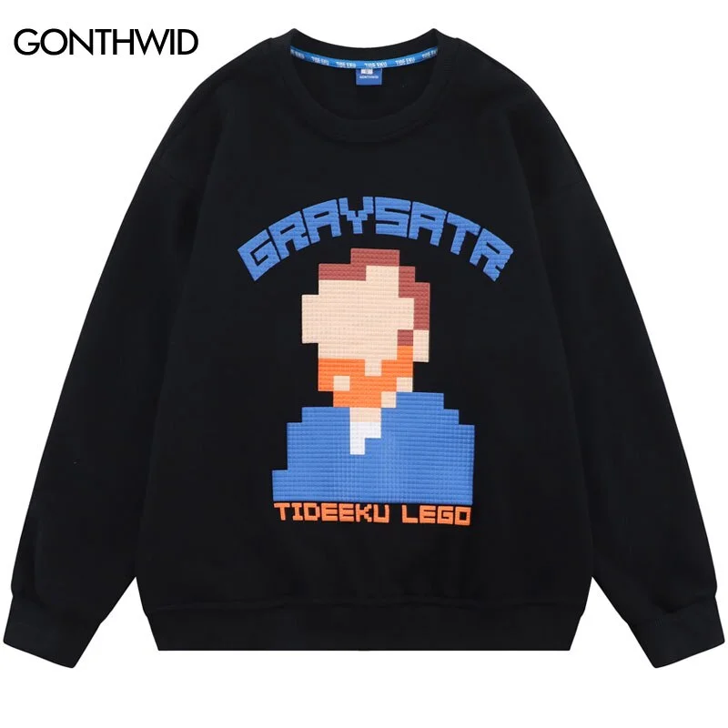 Sweatshirt Hoodies Harajuku Hip Hop Pixel Van Gogh Print Casual Crew Sweatshirts Streetwear 2023 Autumn Loose Sweatshirt Hoodie with Contrast Stitching Detailed Premium Sweatshirt Hoodies Harajuku Hip Hop Pixel Van Gogh Print Casual Crew Sweatshirts Streetwear 2023 Autumn Loose Sweatshirt Hoodie with Contrast Stitching Detailed Premium