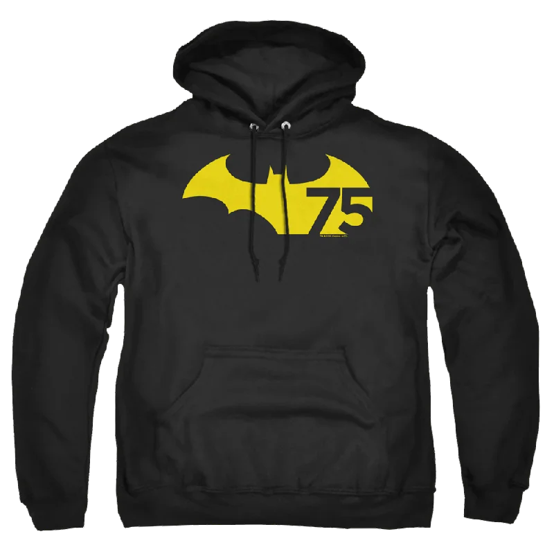 Batman 75 Logo 2 - Pullover Hoodie Tight Sleeve Top