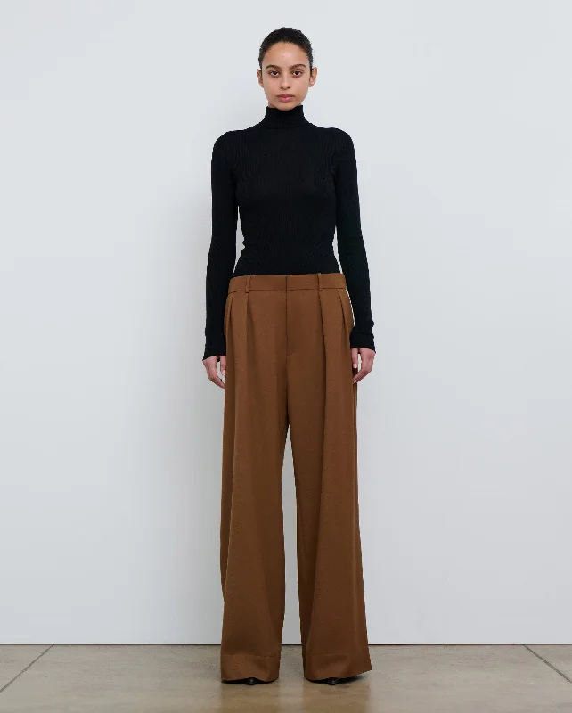 LOW RISE TROUSER / BROWN Trousers Handmade Artisanal