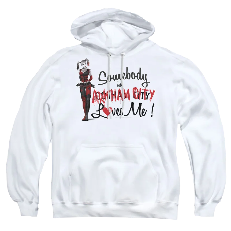 Batman - Arkham Somebody Loves Me - Pullover Hoodie Deep Neck Pullover