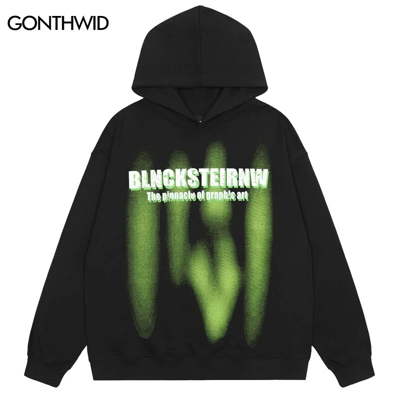 Hip Hop Hoodie Sweatshirt Graphic Letter Print Punk Gothic Hooded 2023 Harajuku Casual Cotton Loose Pullover Streetwear Hoodie with Half-Zip Sporty Casual