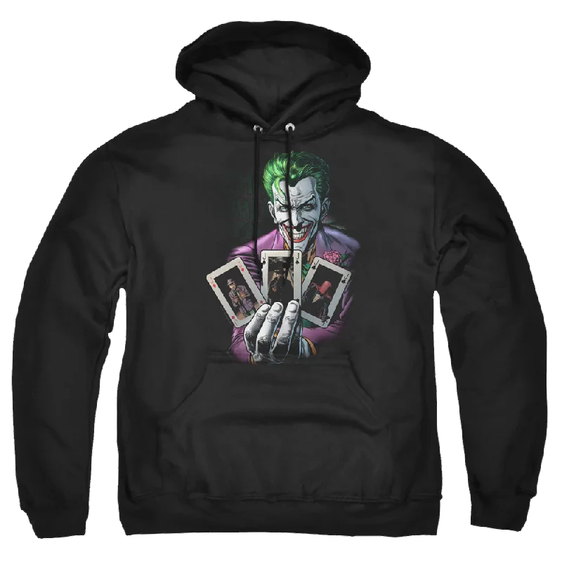 Batman 3 Of A Kind - Pullover Hoodie Asymmetrical Neck Pullover