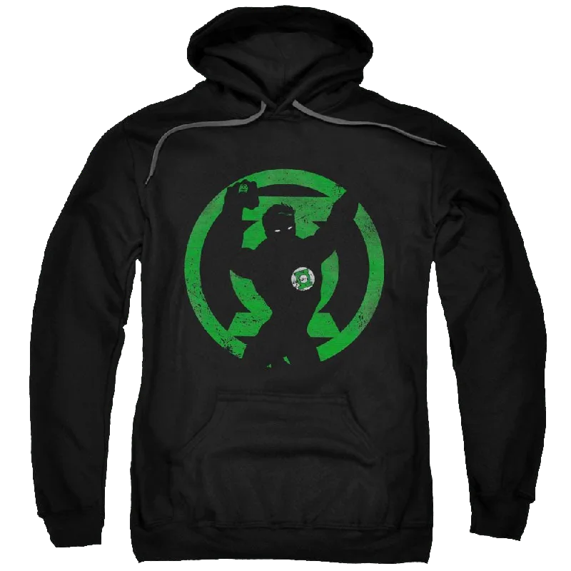 DC Comics Gl Symbol Knockout - Pullover Hoodie Chenille Soft Sweater