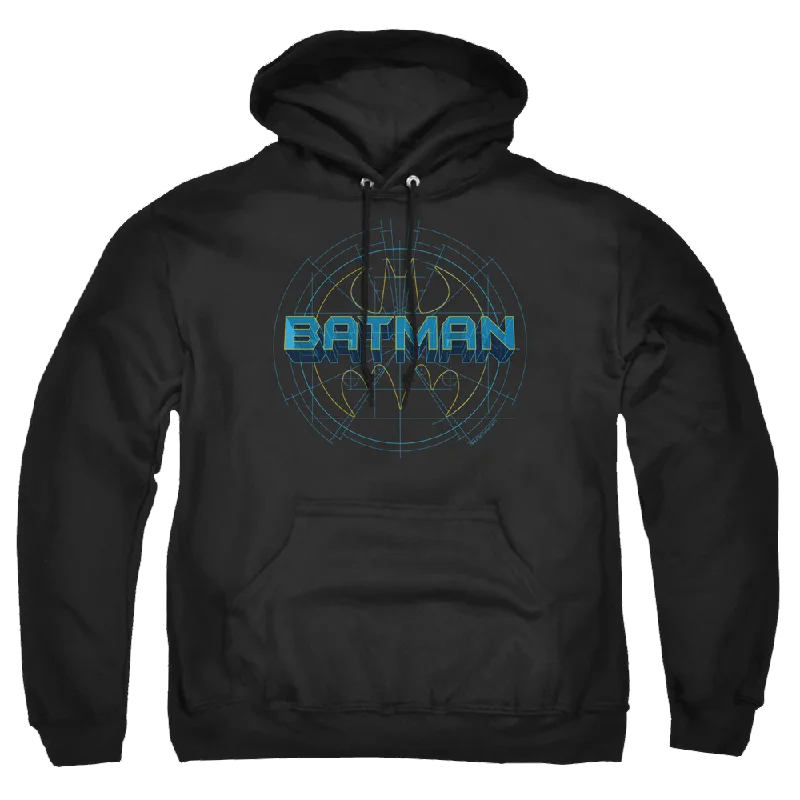 Batman Bat Tech Logo - Pullover Hoodie Solo Sleeve Pullover