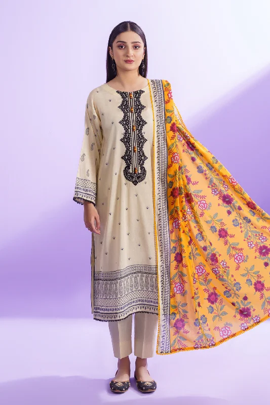 3PC Unstitched | Embroidered Lawn + Dupatta + Dyed Trouser Trousers cozy comfortable 3PC Unstitched | Embroidered Lawn + Dupatta + Dyed Trouser Trousers cozy comfortable