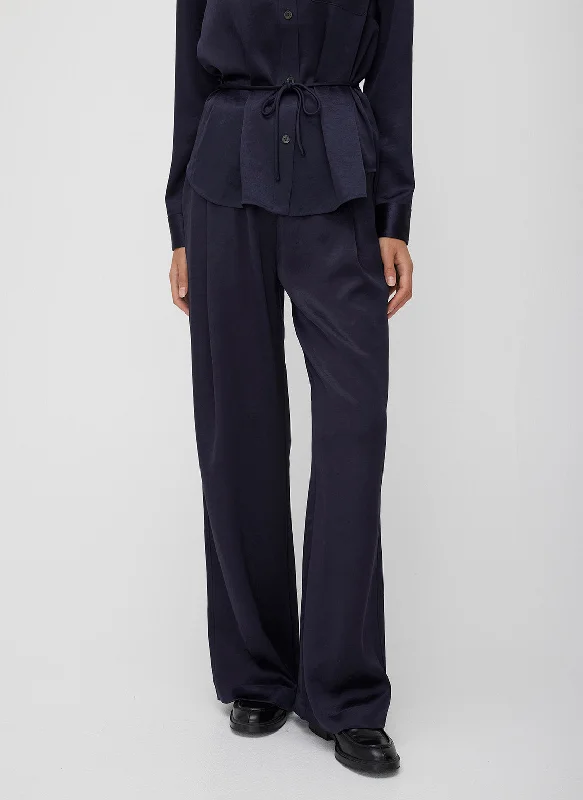 Ecosatin High Rise Trousers Trousers Winter Warm