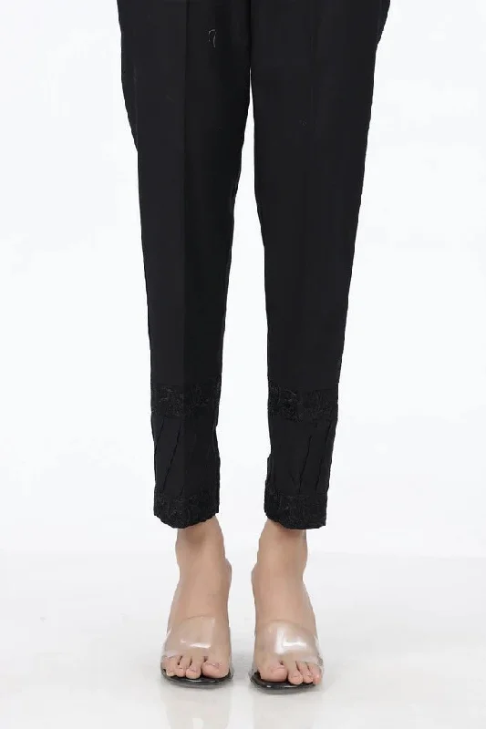 Lakhany 01 Piece Cambric Trousers LSM-T-2522-Black Trousers Prom Sequined