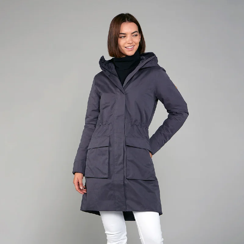Toggi Canopy Waterproof Long Coat Charcoal Striped Polka Dot Solid