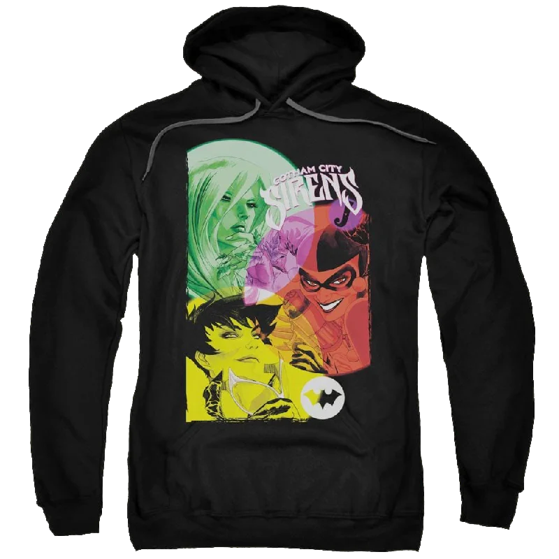 Batman Gotham Sirens - Pullover Hoodie Port Neck Pullover