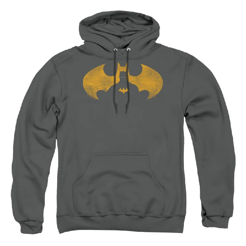 Batman Bat Symbol Knockout - Pullover Hoodie Three Quarter Sleeve