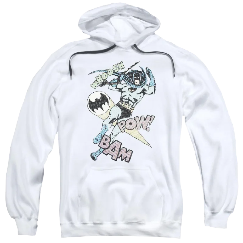 Batman Halftone Swing - Pullover Hoodie Keyhole Neck Pullover