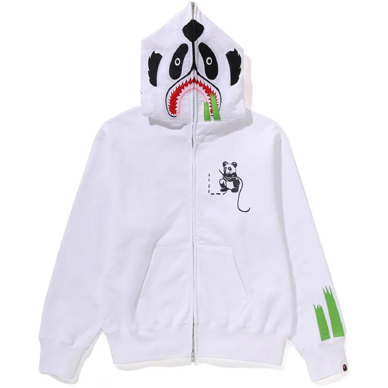 PANDA FULL ZIP HOODIE LADIES Hoodie with Embroidery Detailed Premium