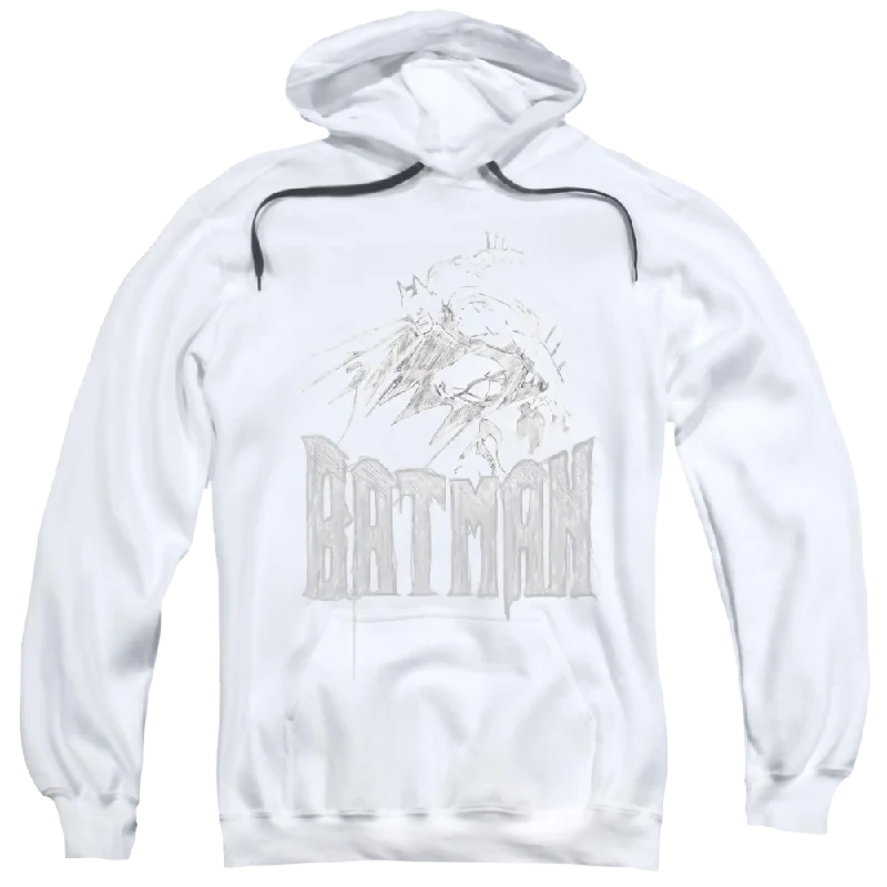 Batman Knight Sketch - Pullover Hoodie Sarouel Sleeve Pullover