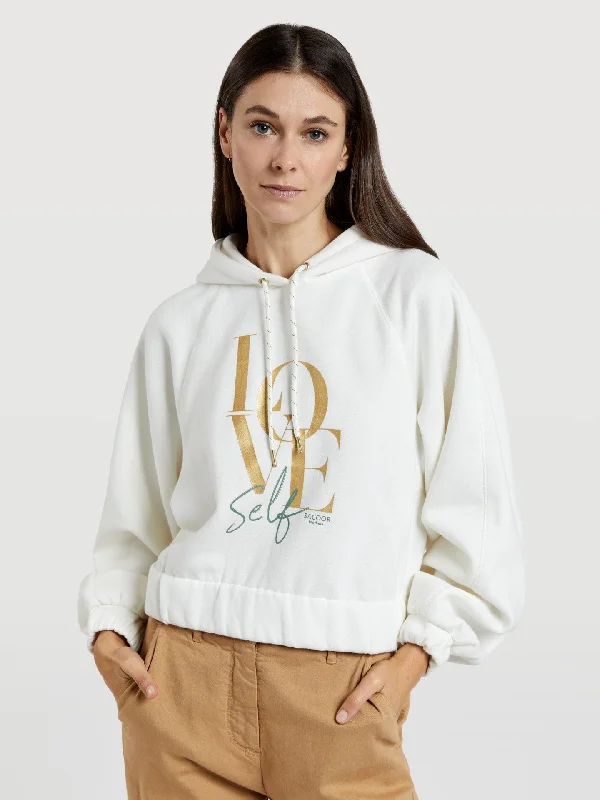 Sweatshirt with hoodie and graphic print Hoodie Sweatshirt Pullover