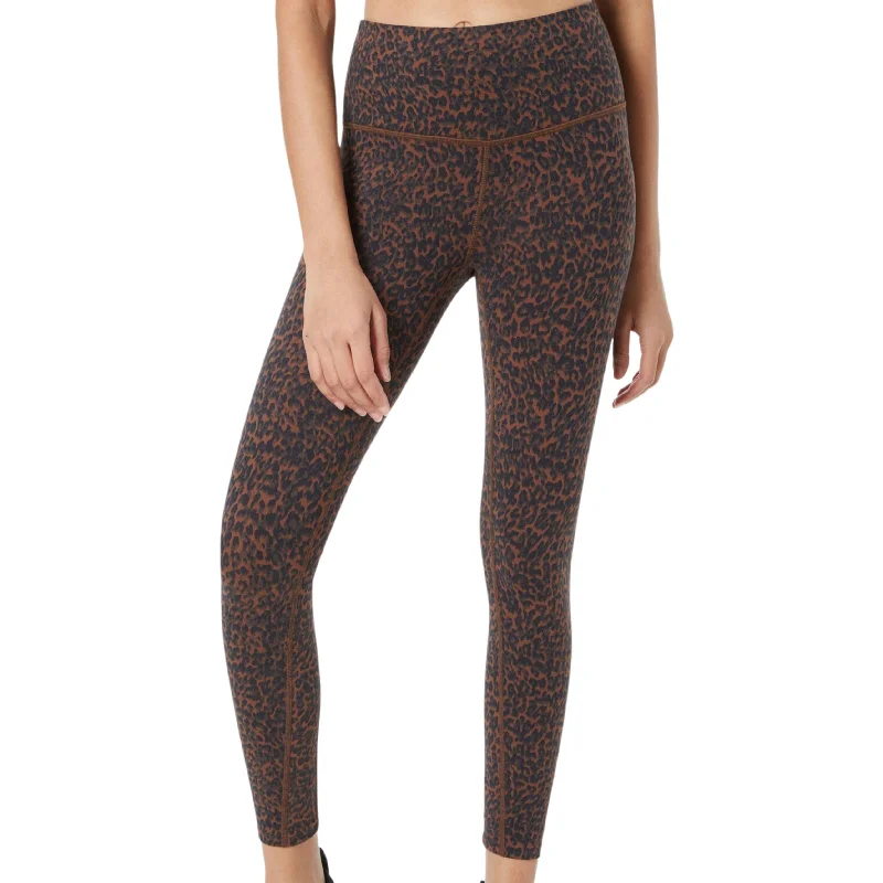 VARLEY - High Rise Legging 25 - Bronze Cheetah Stylish Sweatproof Leggings