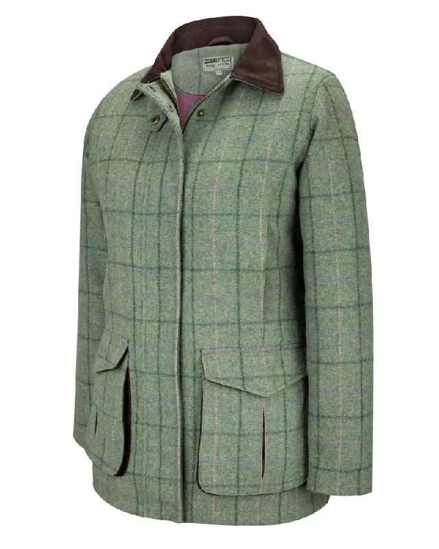Hoggs Roslin Field Tweed Coat Ladies Plaid Tartan Floral