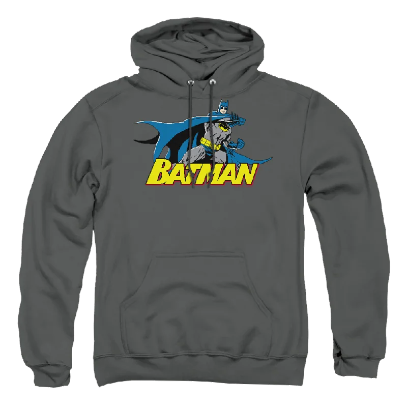 Batman 8 Bit Cape - Pullover Hoodie Tapered Sleeve Pullover