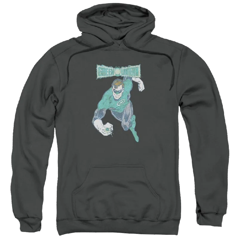 DC Comics Desaturated Green Lantern - Pullover Hoodie Cowl Neck Pullover