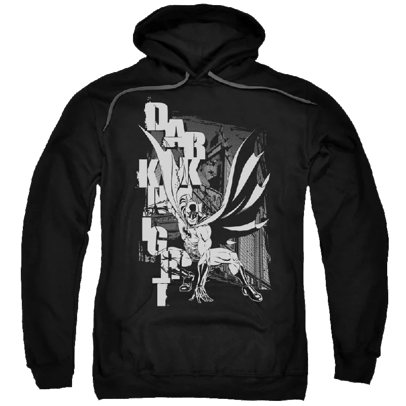 Batman Vertical Letters - Pullover Hoodie Halter Neck Top