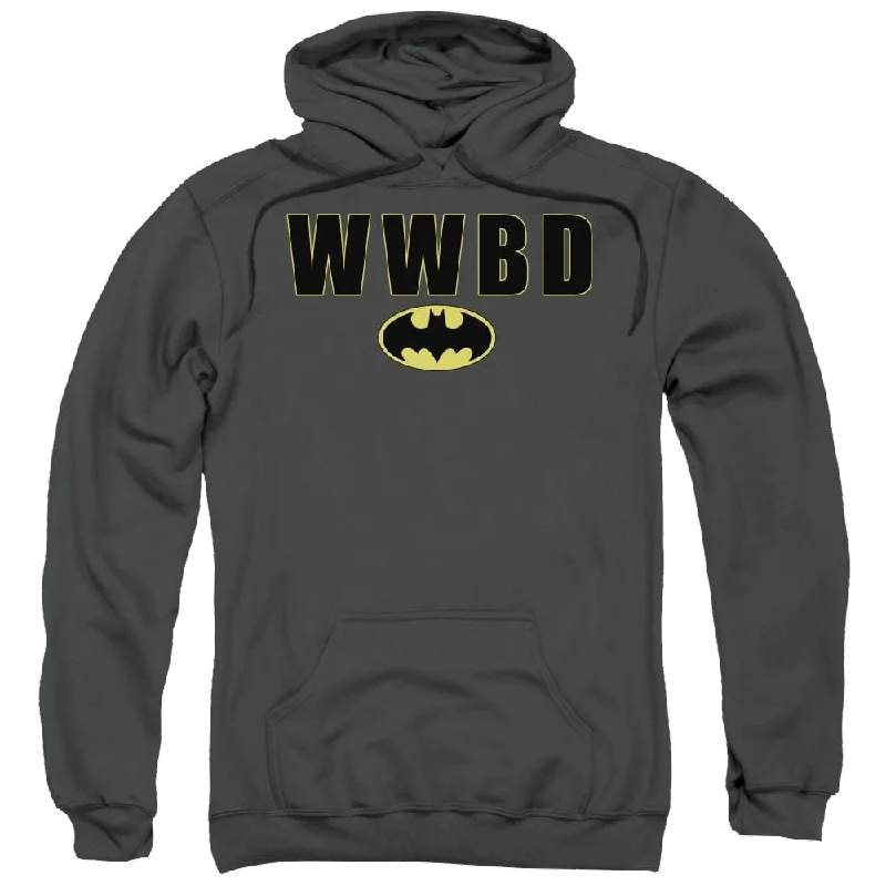 Batman Wwbd Logo - Pullover Hoodie Tapered Sleeve Pullover
