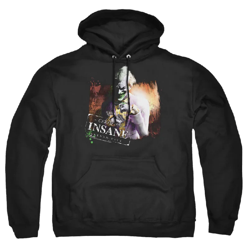 Batman - Arkham Certified Insane - Pullover Hoodie Open Neck Pullover