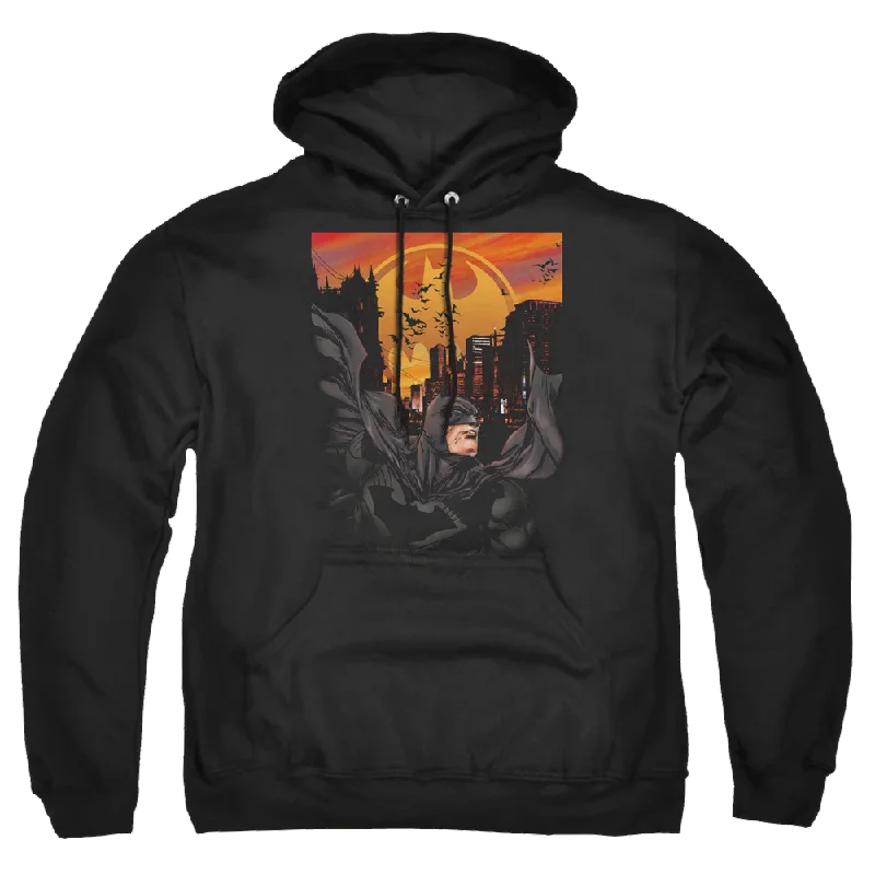 Batman Always On Call - Pullover Hoodie Ruffle Sleeve Feminine