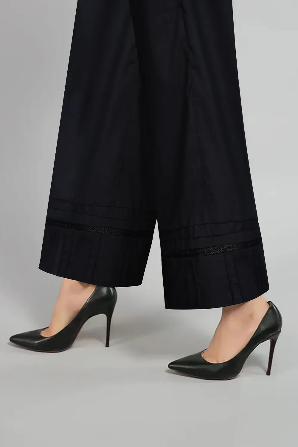 FANCY TROUSER BT-026 BLACK Trousers Travel Practical