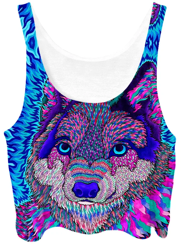 Wolfadelic III Crop Top Front Pockets Side Pockets Patch Pockets