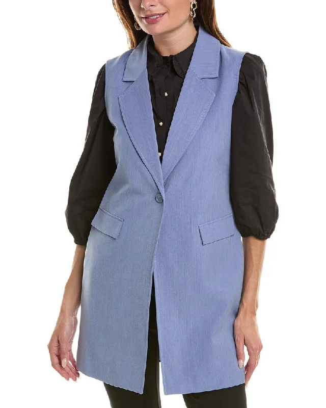 Nanette Nanette Lepore Waist Coat Off-the-Shoulder Jacket Double-Breasted Coat Single-Breasted Coat