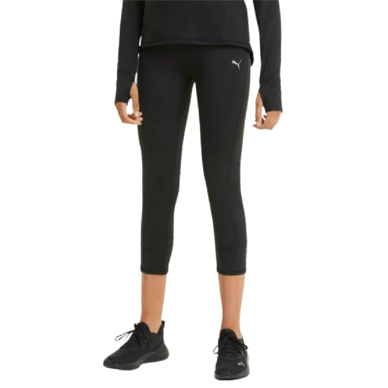 PUMA - Favorite High-Rise Cropped Leggings Fashionable Leather-Look Leggings