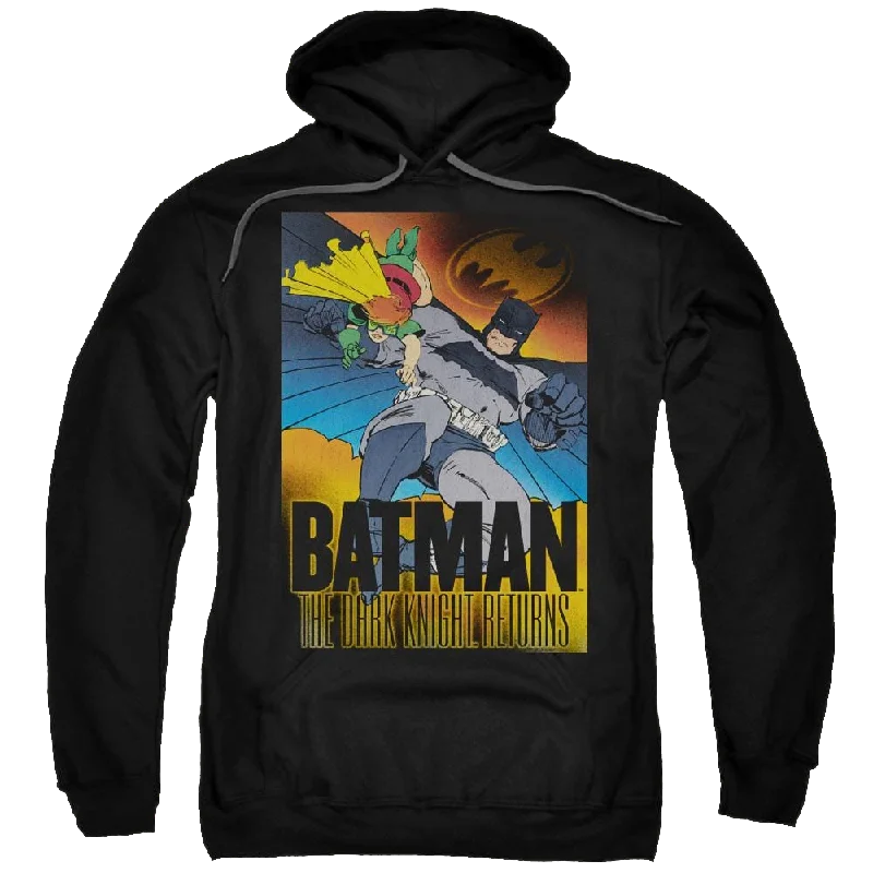 Batman Dk Returns - Pullover Hoodie Textured Knit Design