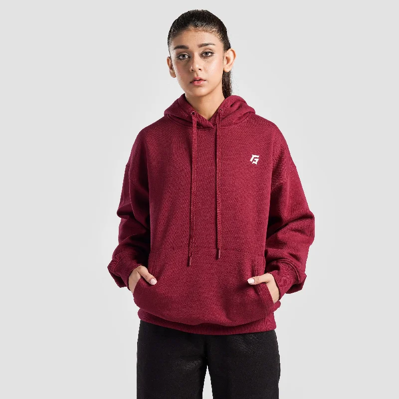 Essential Oversized Hoodie (Burgundy) Hoodie with Drawstring Waist Adjustable Fitted Essential Oversized Hoodie (Burgundy) Hoodie with Drawstring Waist Adjustable Fitted