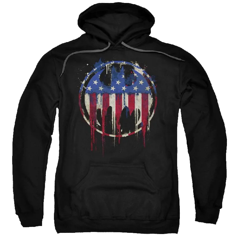 Batman Bleeding Signal - Pullover Hoodie Short Puff Sleeve