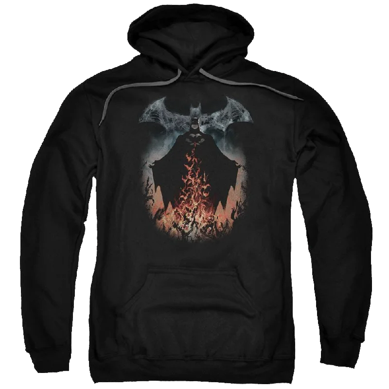 Batman Smoke & Fire - Pullover Hoodie Short Sleeve Top