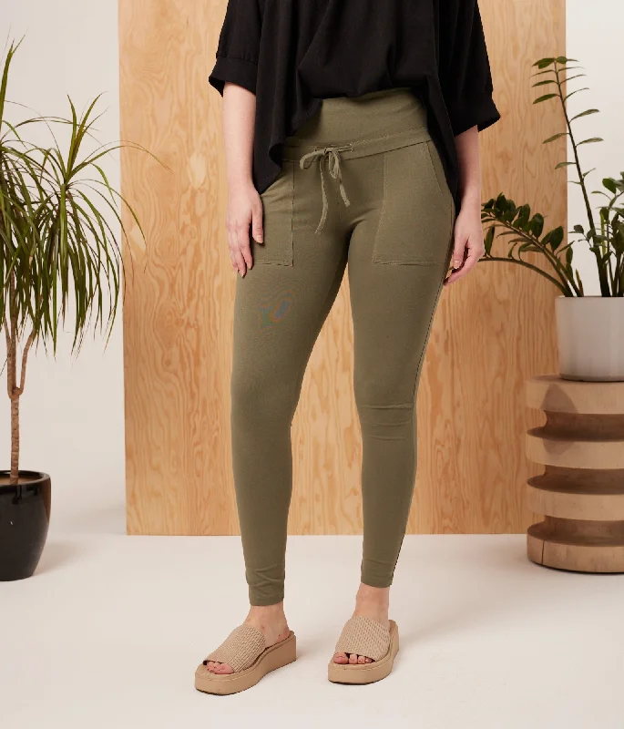 Olympia Legging - Army Stylish Athletic Wear Leggings