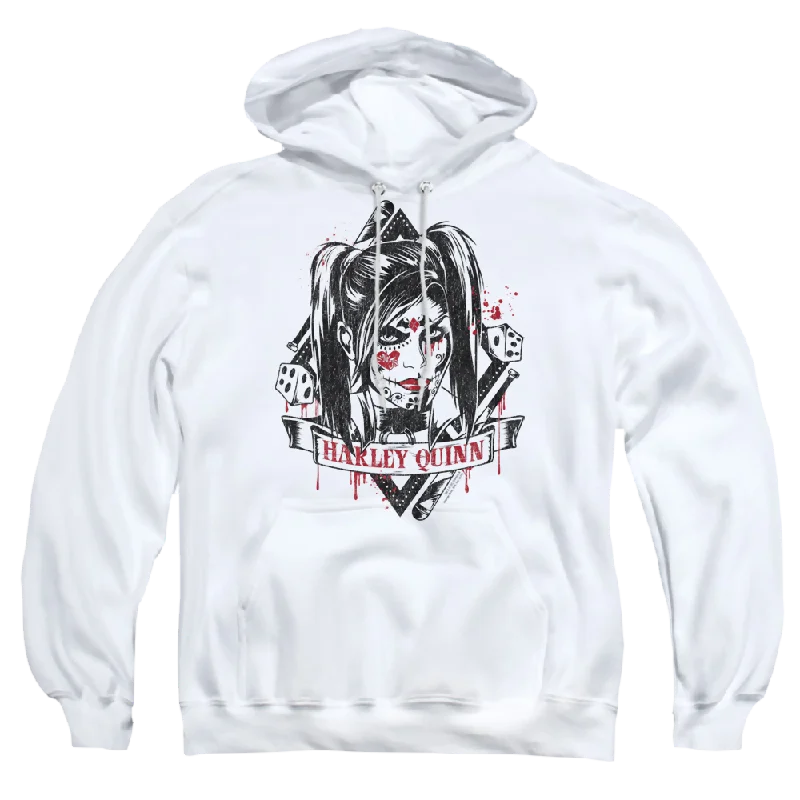 Batman - Arkham Sugar Quinn - Pullover Hoodie Asymmetrical Hem Sweater