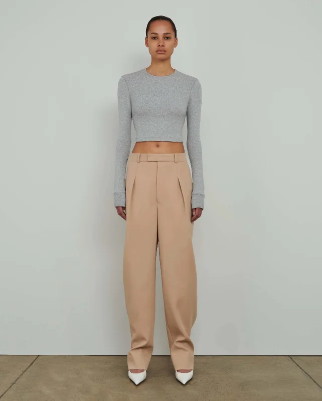 HB TROUSER / BEIGE Trousers luxurious premium
