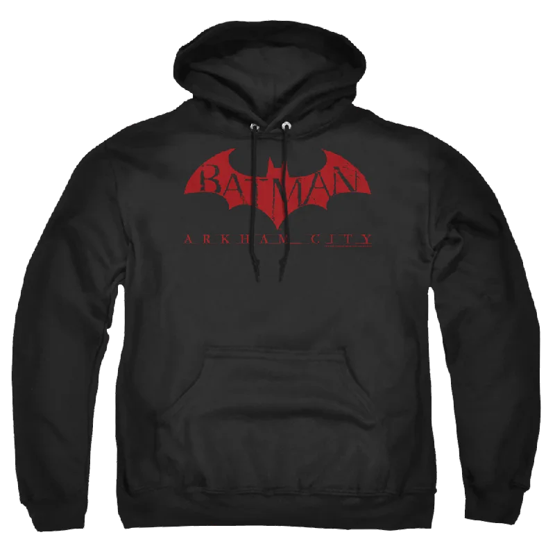 Batman - Arkham Red Bat - Pullover Hoodie High Neck Pullover