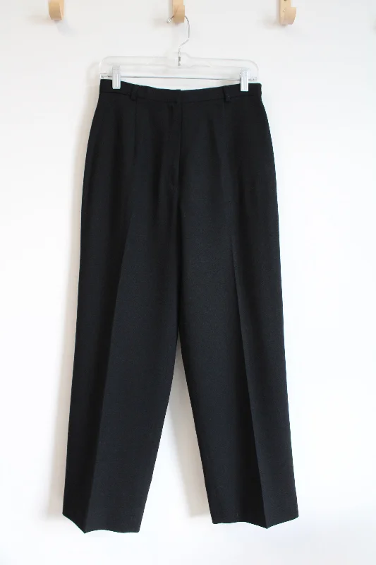 Talbots Vintage Black Wool Trouser Pants | 8 Trousers fashionable chic