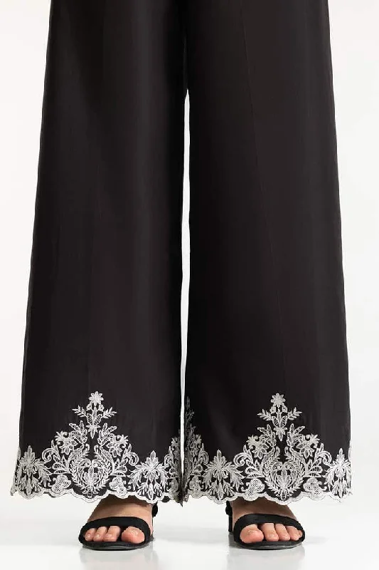 Gul Ahmed Stitched Black Lawn Embroidered Trouser IUSTTR-42006 Trousers Spring Floral Gul Ahmed Stitched Black Lawn Embroidered Trouser IUSTTR-42006 Trousers Spring Floral
