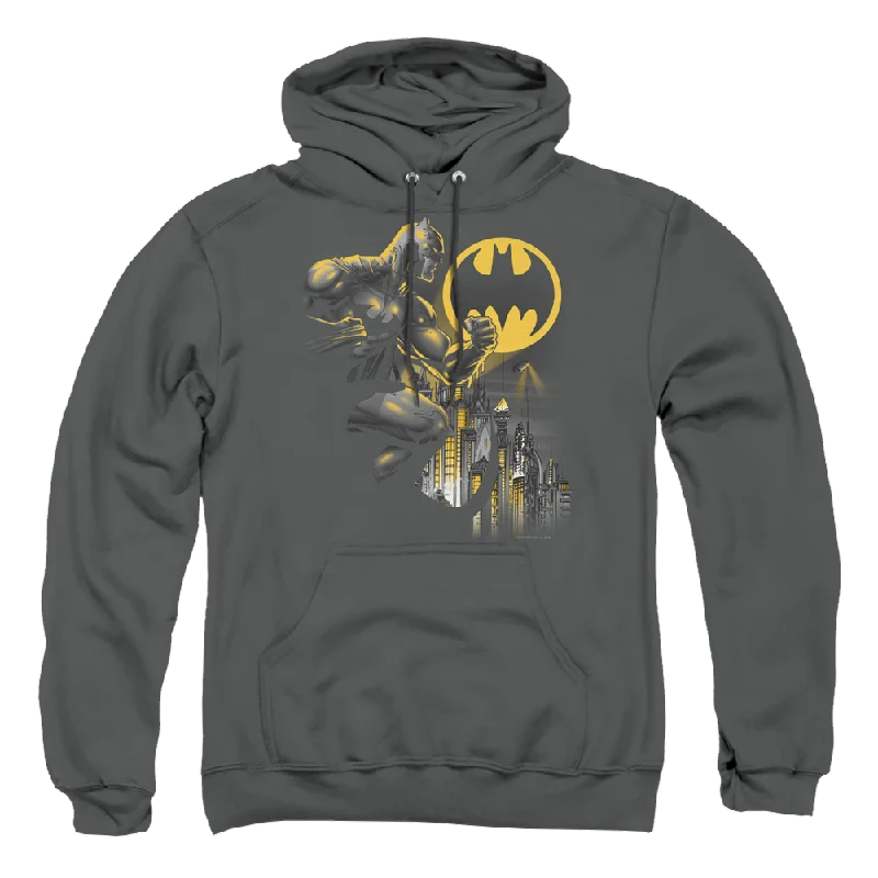 Batman Bat Signal - Pullover Hoodie Bardot Neck Top