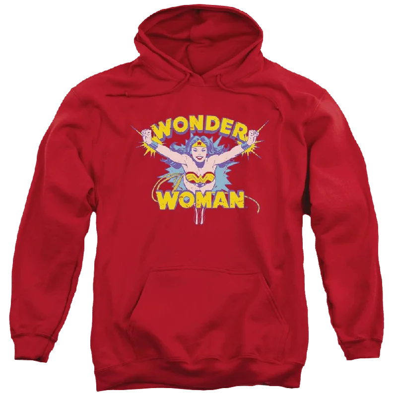 DC Comics Flying Through - Pullover Hoodie Ruffled Neck Pullover