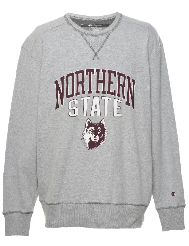 Champion Northern State Sports Sweatshirt - XL Hoodie with Lace Feminine Delicate