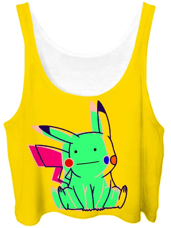 Ditto Pika Crop Top Fleece Nylon Spandex