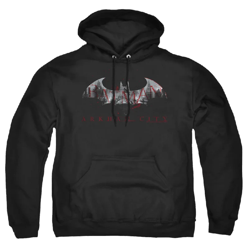 Batman - Arkham Bat Fill - Pullover Hoodie Polo Neck Sweater