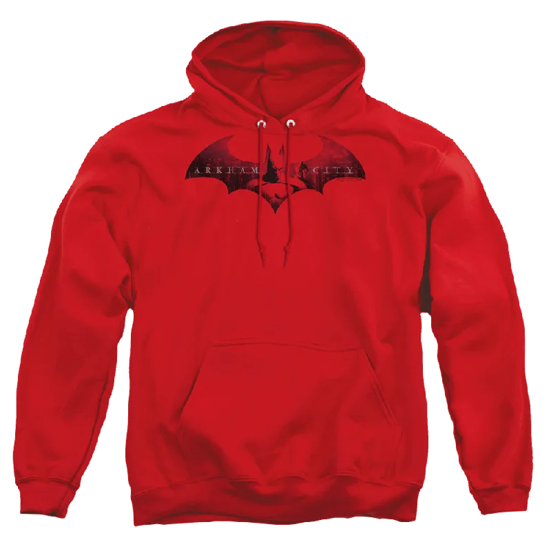 Batman - Arkham In The City - Pullover Hoodie Mock Neck Pullover