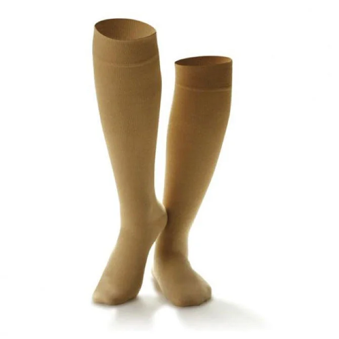 Dr. Comfort Women's Cotton Knee High Trouser Socks 20-30 mmHg Chinos Cotton Straight Leg
