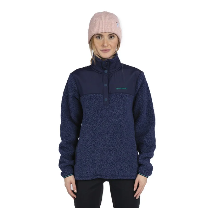 Peppermint Sherpas Womens Pullover Ruffle Neck Pullover