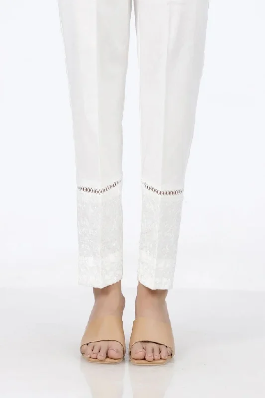 Lakhany 01 Piece Cambric Trousers LSM-T-2527-White Trousers Leisure Comfortable